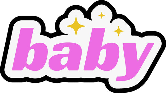 Pink BABY  Sign PVC photo prop