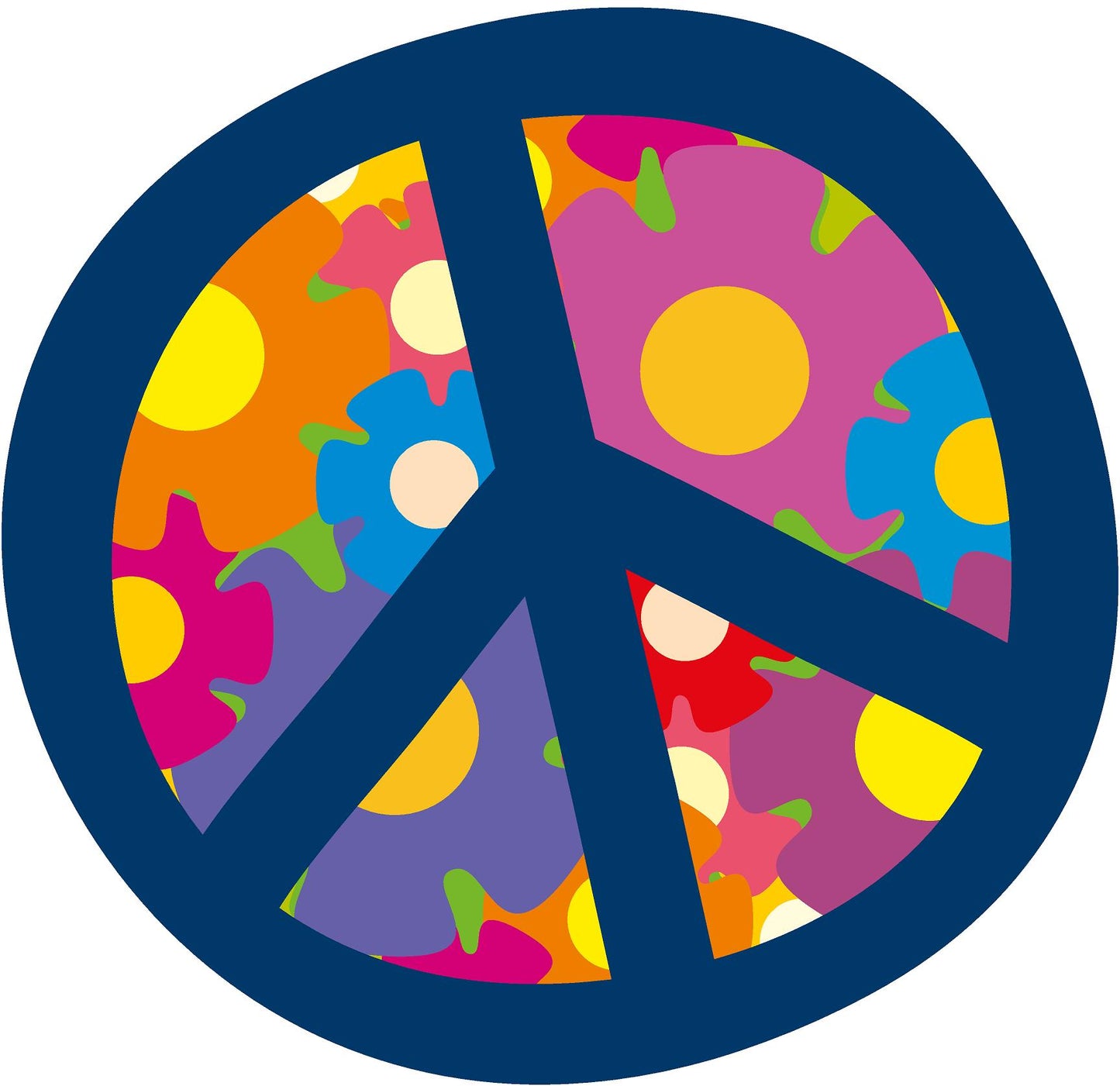 Flower Peace Sign PVC photo prop