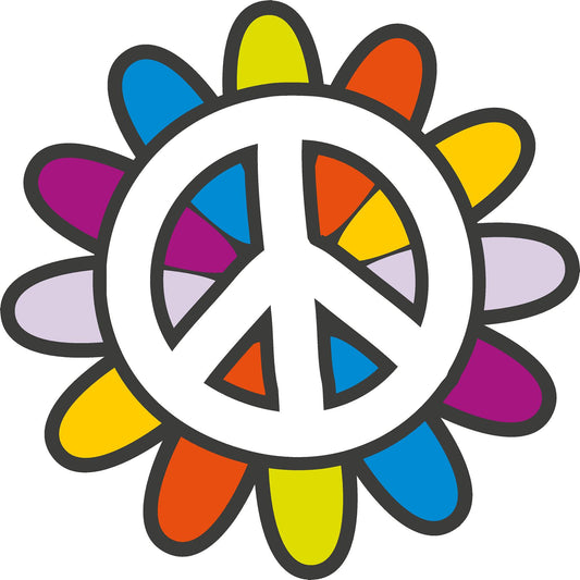 Peace Flower PVC photo prop