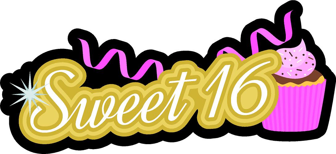 Sweet Sixteen Birthday Sign PVC photo prop Version 3