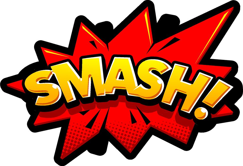 SMASH Comic book speech bubble  Sign PVC photo prop